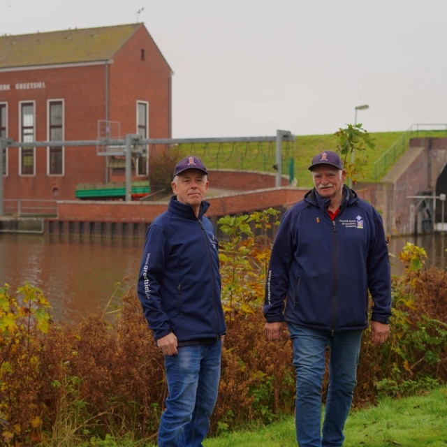 Blick auf das Greetsieler Schöpfwerk